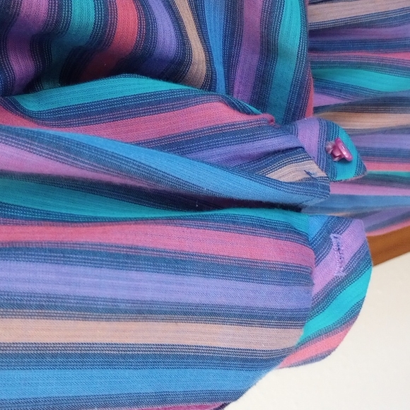 VTG 80’s Cottagecore Pastel J.J. of California Dress - Picture 14 of 15